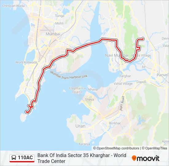 110AC Bus Line Map