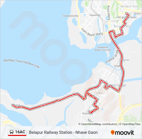 16AC Bus Line Map