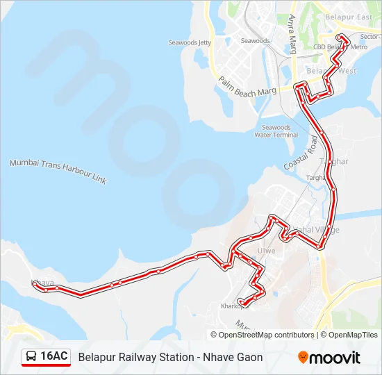 16AC Bus Line Map
