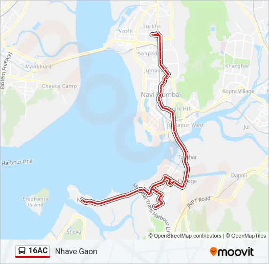 16AC Bus Line Map