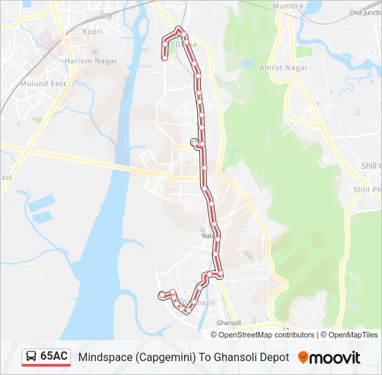 65AC Bus Line Map