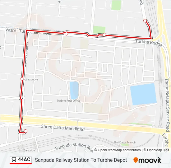 44AC Bus Line Map