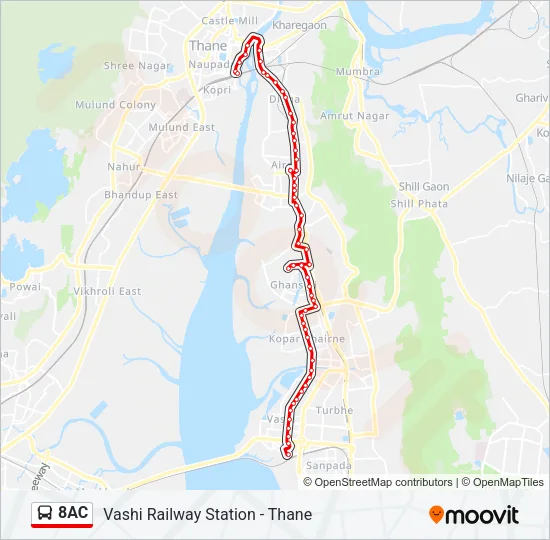 8AC Bus Line Map