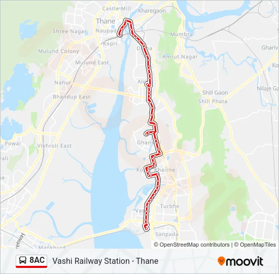 8AC Bus Line Map