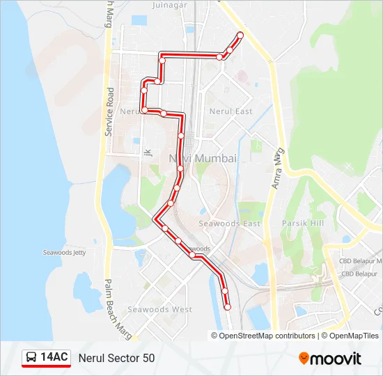14AC Bus Line Map