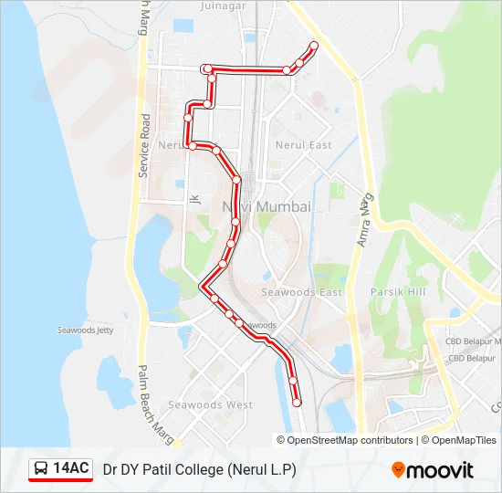 14AC Bus Line Map