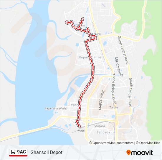 9AC Bus Line Map