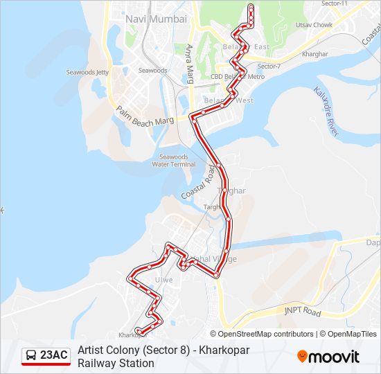 23AC bus Line Map