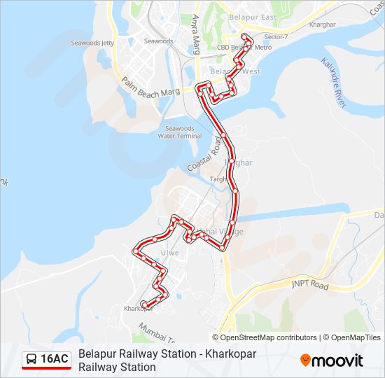 16AC bus Line Map