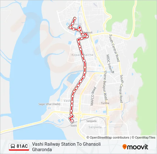 81AC Bus Line Map