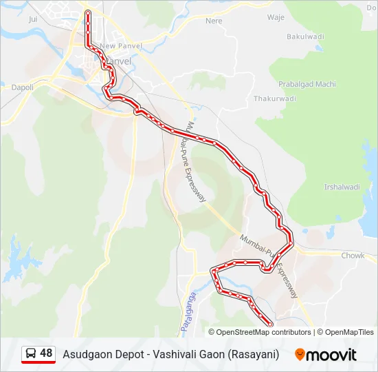 48 Bus Line Map
