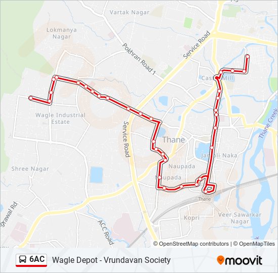 6AC bus Line Map