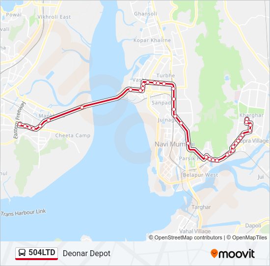 504LTD Bus Line Map