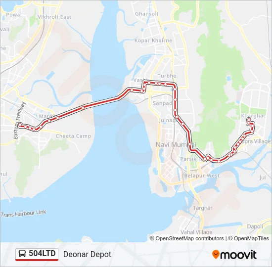 504LTD Bus Line Map