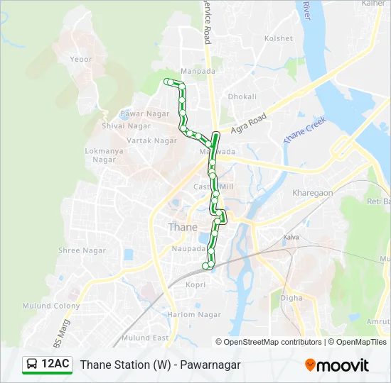 12AC Bus Line Map
