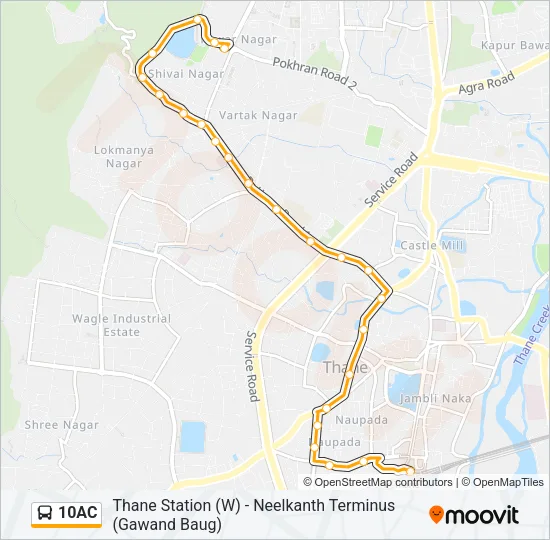 10AC Bus Line Map