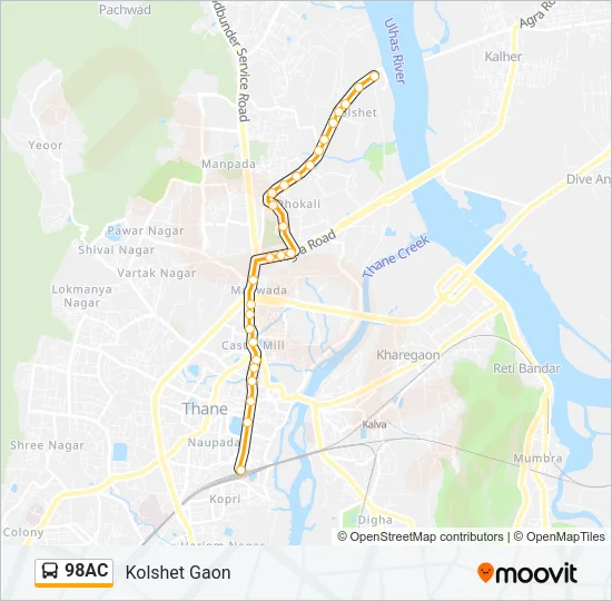 98AC Bus Line Map