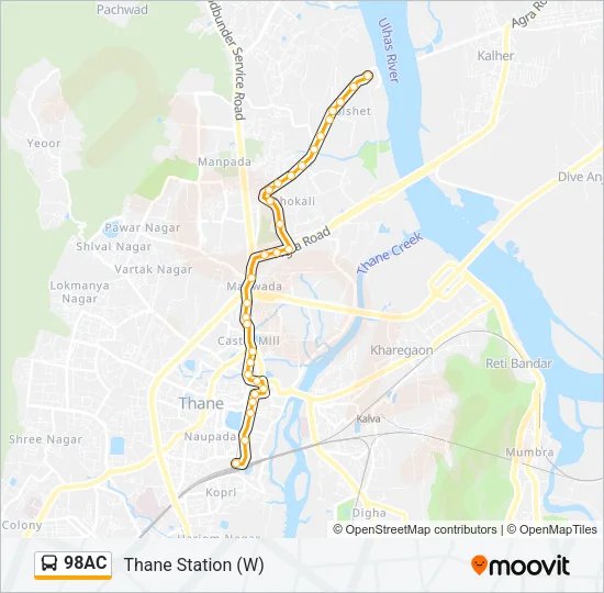 98AC Bus Line Map