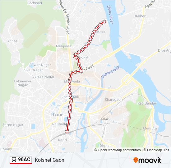 98AC bus Line Map