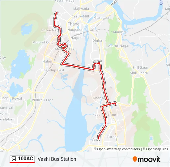 100AC Bus Line Map