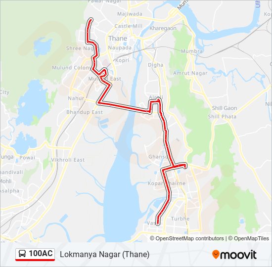 100AC bus Line Map