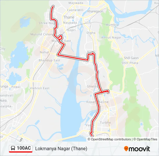 100AC Bus Line Map