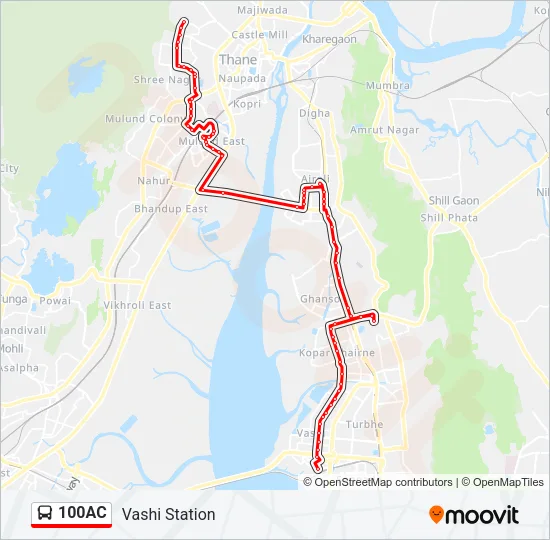 100AC Bus Line Map