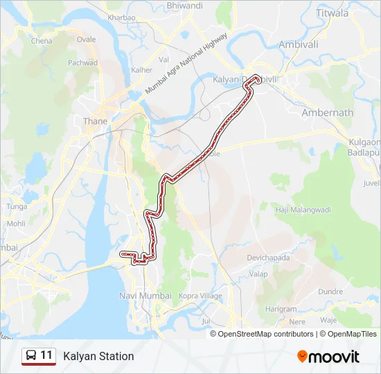 11 Bus Line Map
