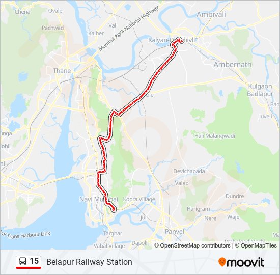 15 bus Line Map