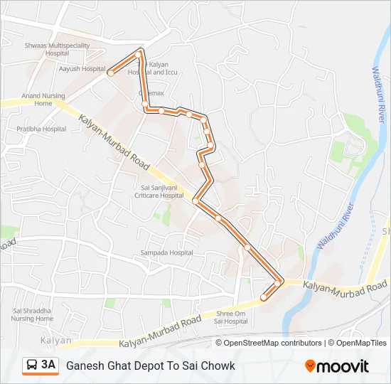 3A Bus Line Map