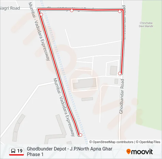 19 Bus Line Map
