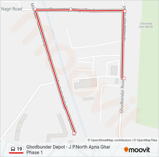 19 Bus Line Map