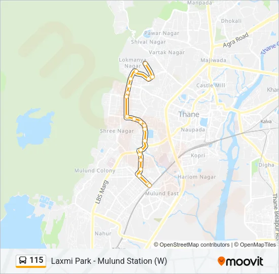 115 Bus Line Map