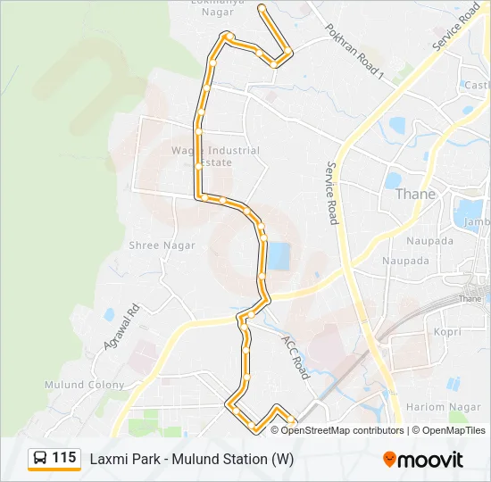 115 Bus Line Map