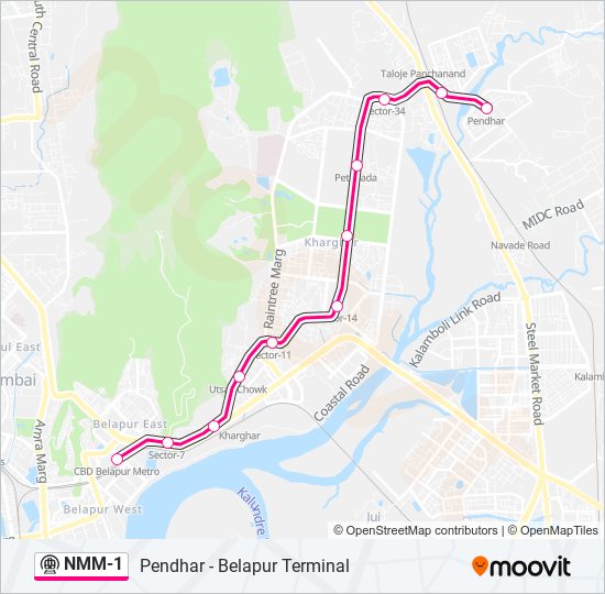 NMM-1 metro Line Map