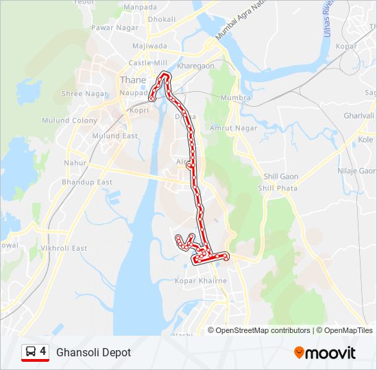 4 bus Line Map