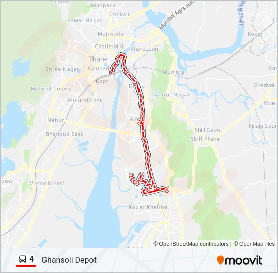 4 Bus Line Map