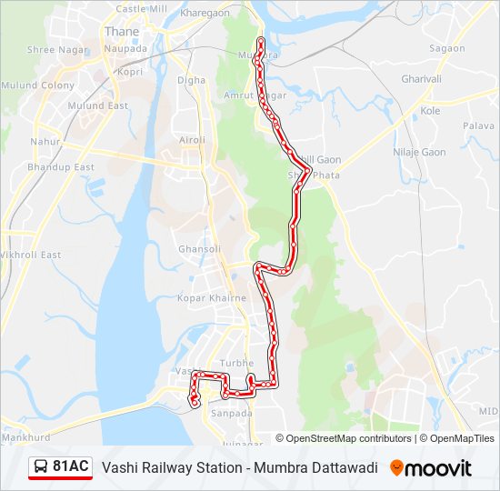 81AC Bus Line Map