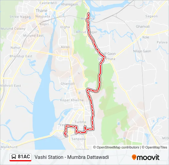 81AC Bus Line Map