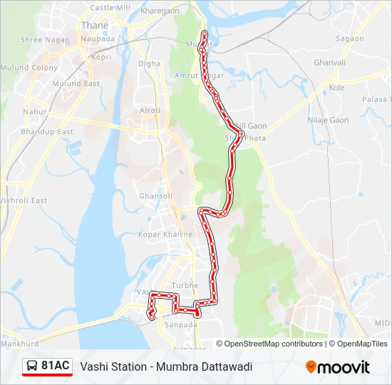 81AC Bus Line Map