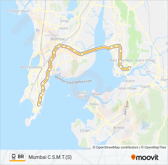 BR Train Line Map