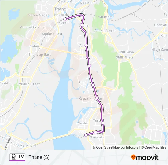 TV Train Line Map