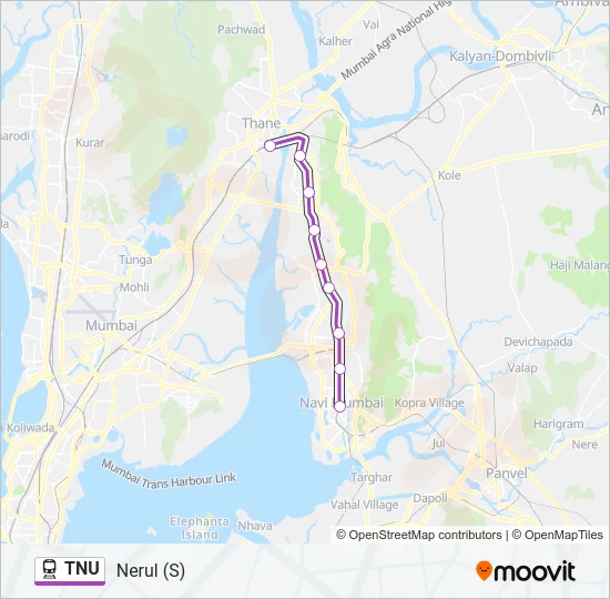 TNU Train Line Map