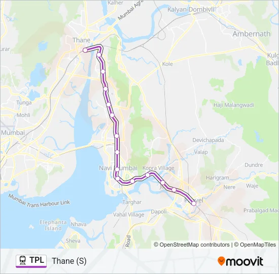 TPL Train Line Map