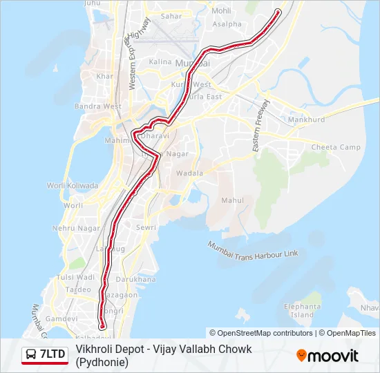 7LTD Bus Line Map