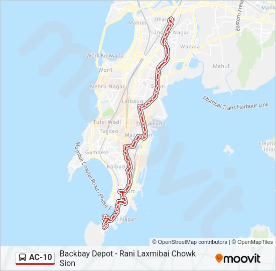 AC-10 Bus Line Map