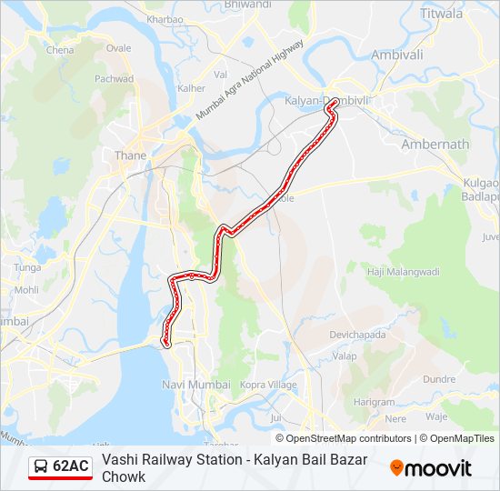 62ac Route: Schedules, Stops & Maps - Kalyan Bail Bazar Chowk (Updated)