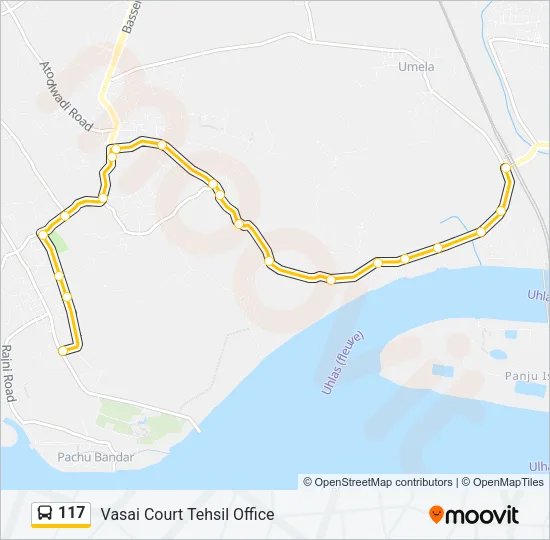 117 Bus Line Map