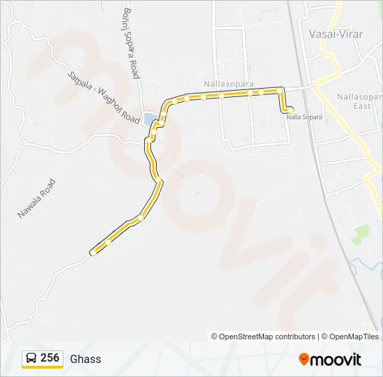256 Bus Line Map