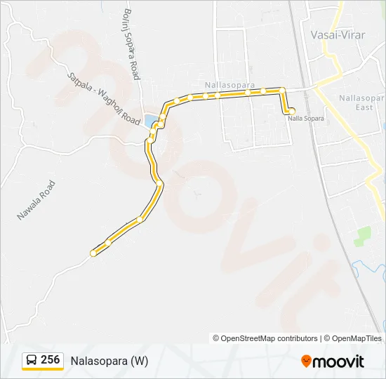 256 Bus Line Map